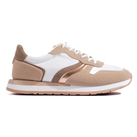 Chaussures de sport femme beiges Chaussures de sport femme beiges