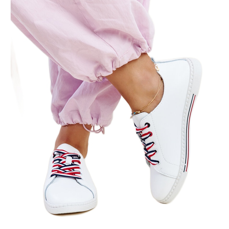 Baskets Vinceza en cuir blanc blanche Baskets Vinceza en cuir blanc blanche