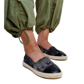 Espadrilles Surana brillantes noires le noir