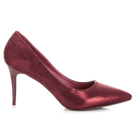 Qinba Escarpins bordeaux multicolore