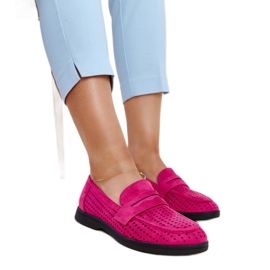 Mocassins en daim rose foncé par Vinceza Mocassins en daim rose foncé par Vinceza