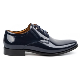 Balak Chaussures habillées en cuir pour hommes, cuir verni 480, bleu marine Balak Chaussures habillées en cuir pour hommes, cuir verni 480, bleu marine