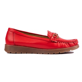 Mocassins rouges confortables pour femmes Mocassins rouges confortables pour femmes