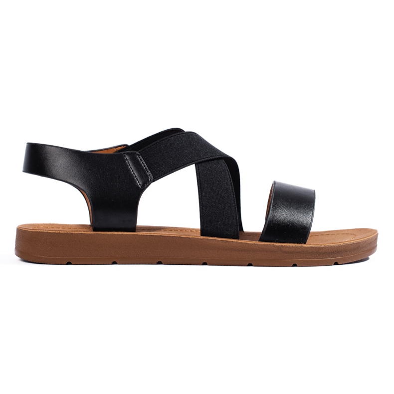 Sandales slip-on femme noires le noir