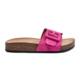 Tongs Femme Avec Boucle Eco Daim Fuchsia Laeltia rose