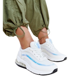 Baskets blanches avec hologramme Jelek