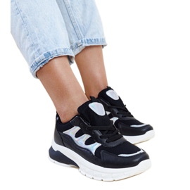 Baskets noires à semelle épaisse Matea