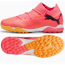 Chaussures de football Puma Future 7 Match Tt + Mid Jr 107731-03 rose Chaussures de football Puma Future 7 Match Tt + Mid Jr 107731-03 rose