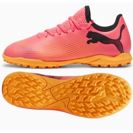Chaussures de football Puma Future 7 Play Tt Jr 107737-03 rose Chaussures de football Puma Future 7 Play Tt Jr 107737-03 rose