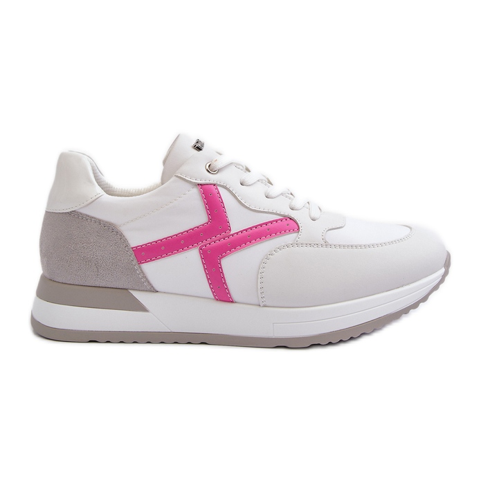 Baskets à plateforme pour femmes INBLU IN000362 Blanc blanche