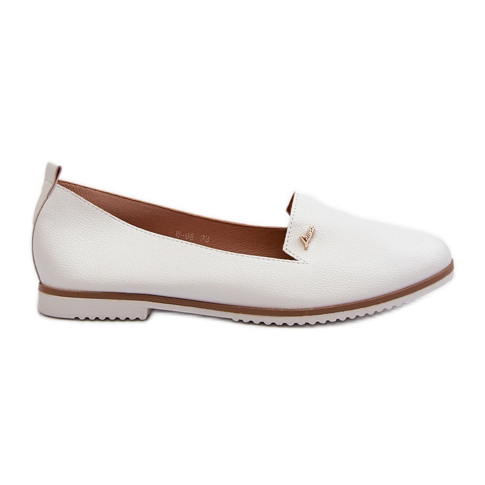 Mocassins Plats Femme Blanc Enzla blanche