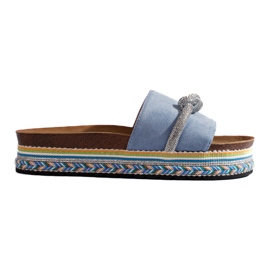 Toboggans plateforme bleu clair