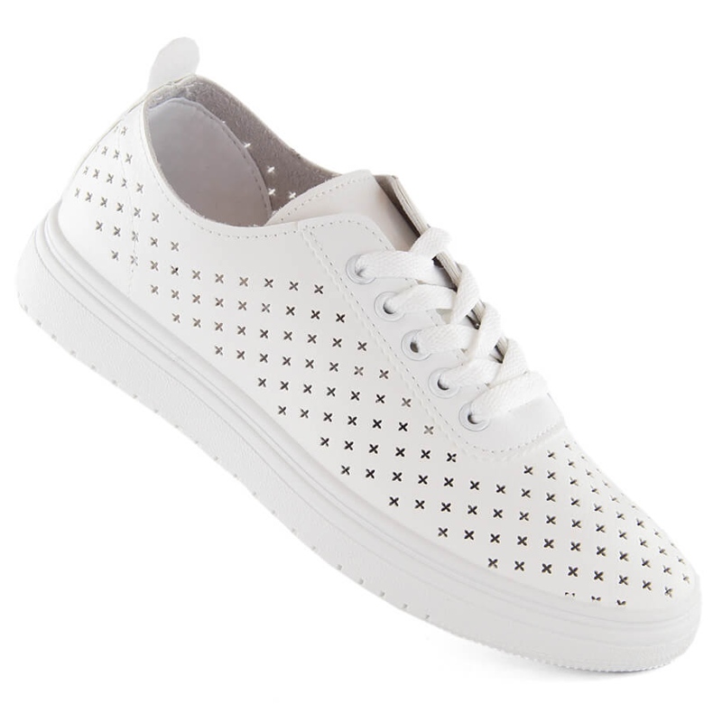 Chaussures de sport ajourées femme, blanches Sabatina 0819 Chaussures de sport ajourées femme, blanches Sabatina 0819