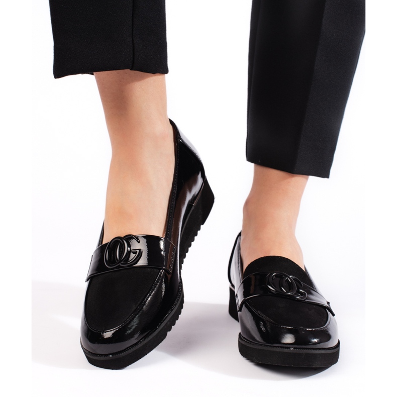 Goodin Lords noirs élégants pour femmes le noir