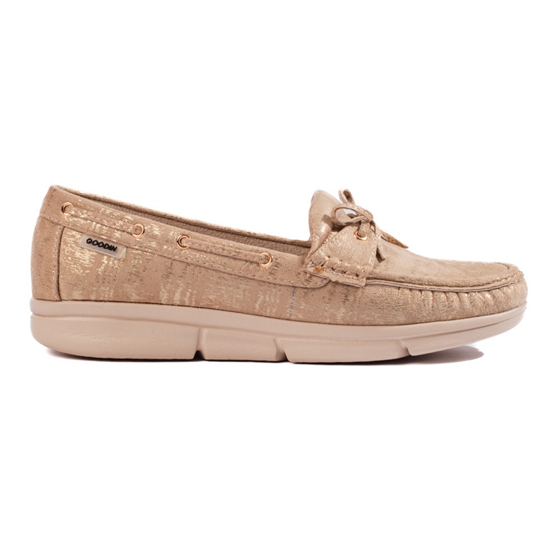Goodin Mocassins femme beiges confortables