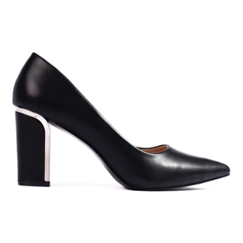 Escarpins femme noirs à talons hauts le noir