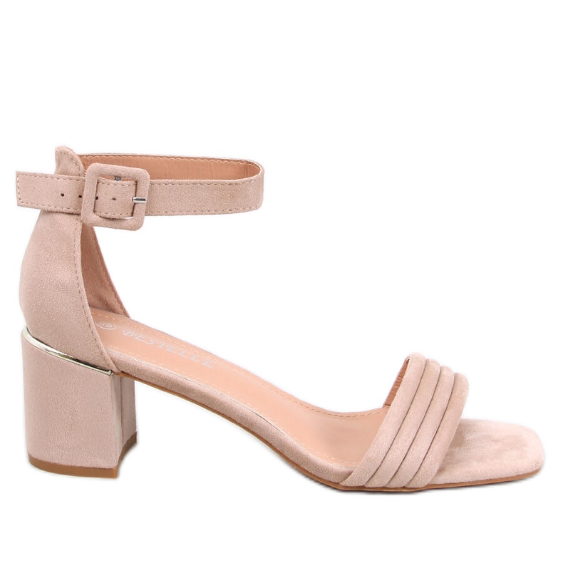 Sandales à talons femme Rondeu Kaki beige Sandales à talons femme Rondeu Kaki beige