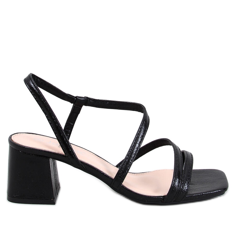 Cudini Sandales à talons hauts noires le noir
