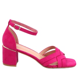 Sandales à talons femme Sabines Fuchsia rose