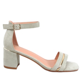 Sandales à talons bas Marroc Vert Sandales à talons bas Marroc Vert