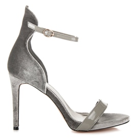 Vices Sandales à boucle gris Vices Sandales à boucle gris
