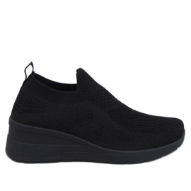 Bayol Baskets compensées chaussettes noires le noir