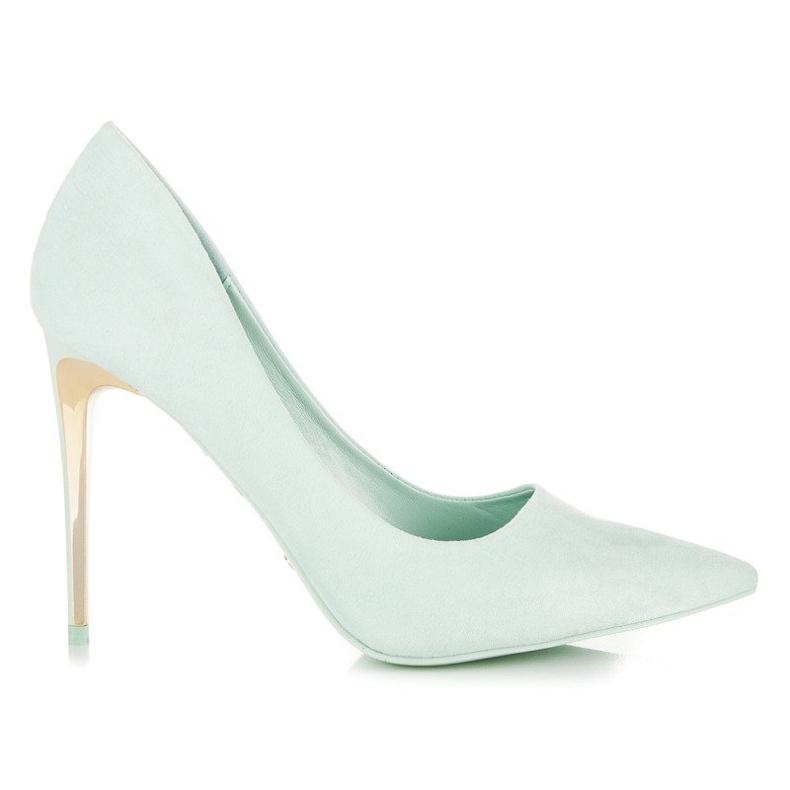 Seastar Escarpins en daim sur un talon bleu