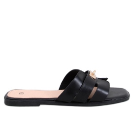 Tongs femme Daudi Noir le noir