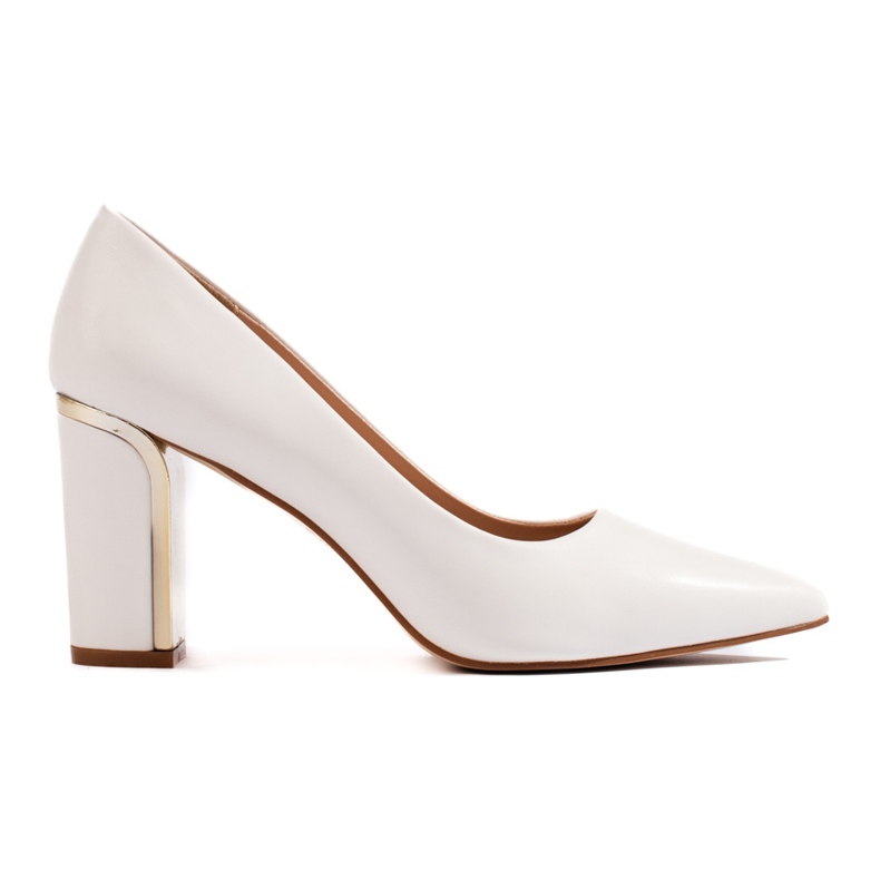 Escarpins femme blancs à talons hauts blanche
