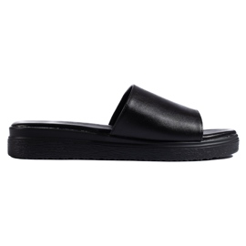 Chaussons noirs femme
