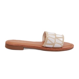 Tongs à Talon Plat pour Femme Beige Traivea Tongs à Talon Plat pour Femme Beige Traivea