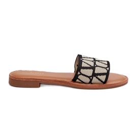 Tongs Plates Femme Noir Traivea le noir