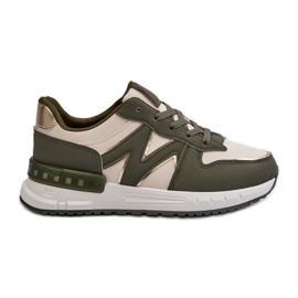 Baskets pour femmes en cuir écologique, vert Kaimans Baskets pour femmes en cuir écologique, vert Kaimans