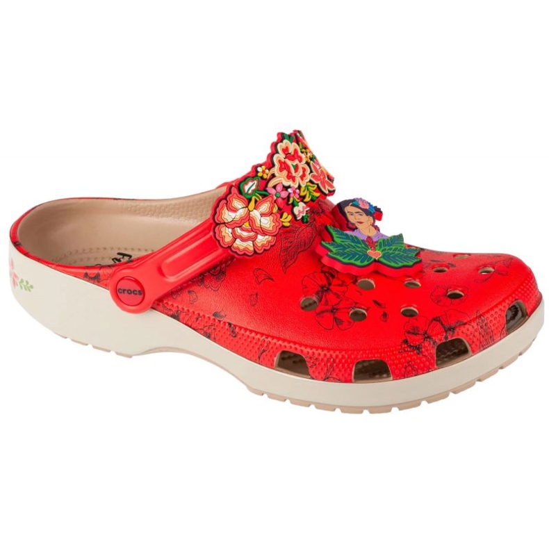 Crocs Sabots classiques Frida Kahlo Classic Clog 209450-2Y2 rouge Crocs Sabots classiques Frida Kahlo Classic Clog 209450-2Y2 rouge