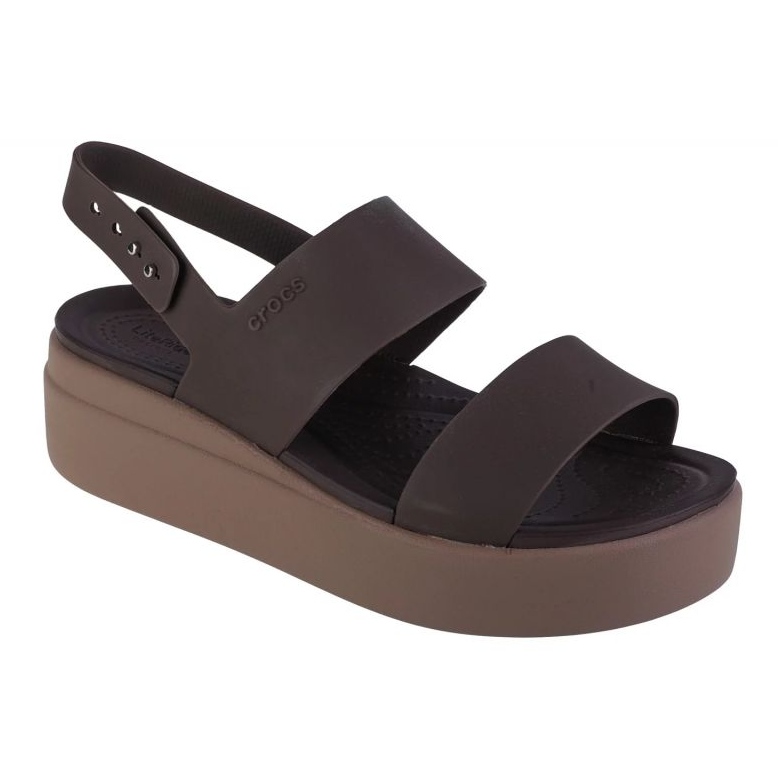 Crocs Brooklyn Low Sandales compensées 206453-2ZL brun
