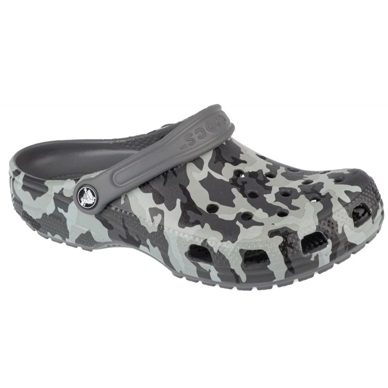 Tongs Crocs Classic Spray Camo Kids Clog 207594-097 gris