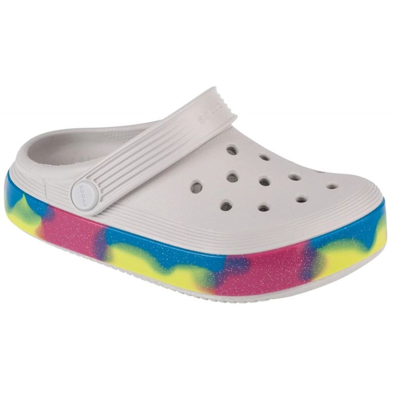 Tongs Crocs Off Court Glitter Band Kids Clog 209714-1FS blanche