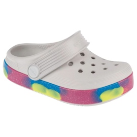 Crocs Off Court Glitter Band Clog T 209717-1FS tongs blanc