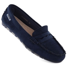 Mocassins en daim Potocki W WOL240B, bleu marine