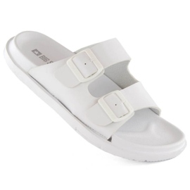 Tongs en mousse Big Star INT2004B avec boucles, blanches
