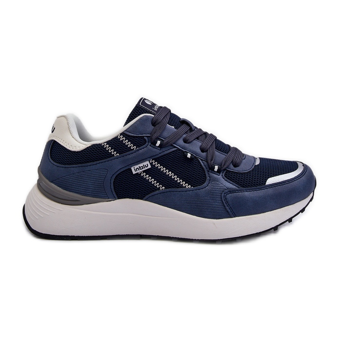 INBLU Chaussures de sport pour hommes Baskets IU000006 Bleu marine