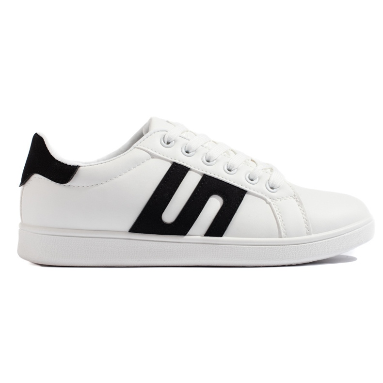 Baskets noires et blanches femme