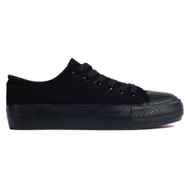 Baskets plateforme femme noires