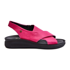 Zazoo 40392 Sandales en cuir pour femme Fuchsia rose Zazoo 40392 Sandales en cuir pour femme Fuchsia rose