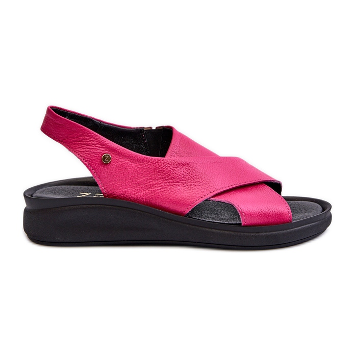 Zazoo 40392 Sandales en cuir pour femme Fuchsia rose