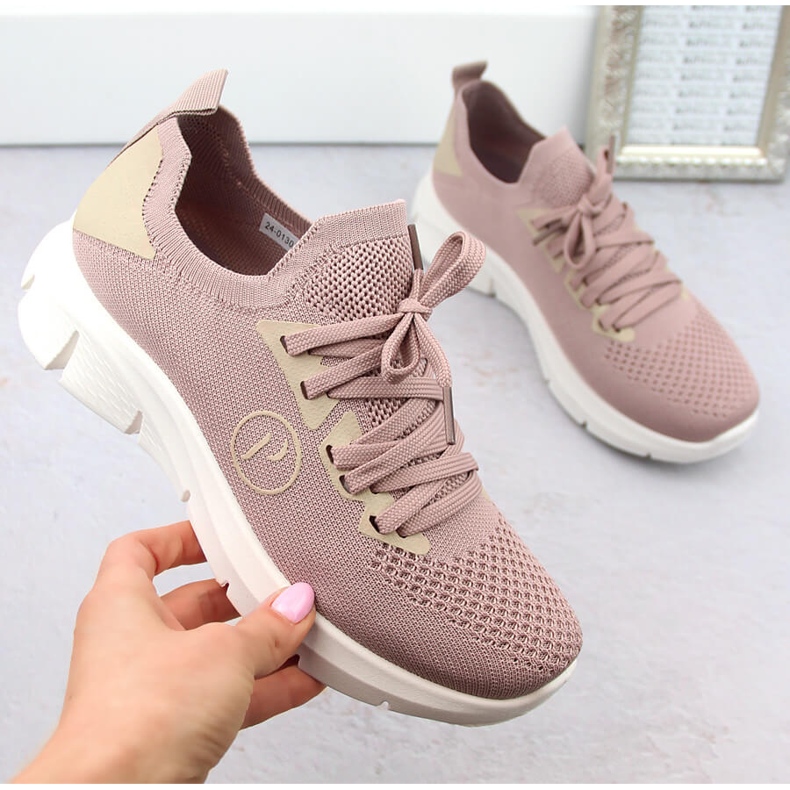 Chaussures de sport roses pour femmes Potocki BK01303