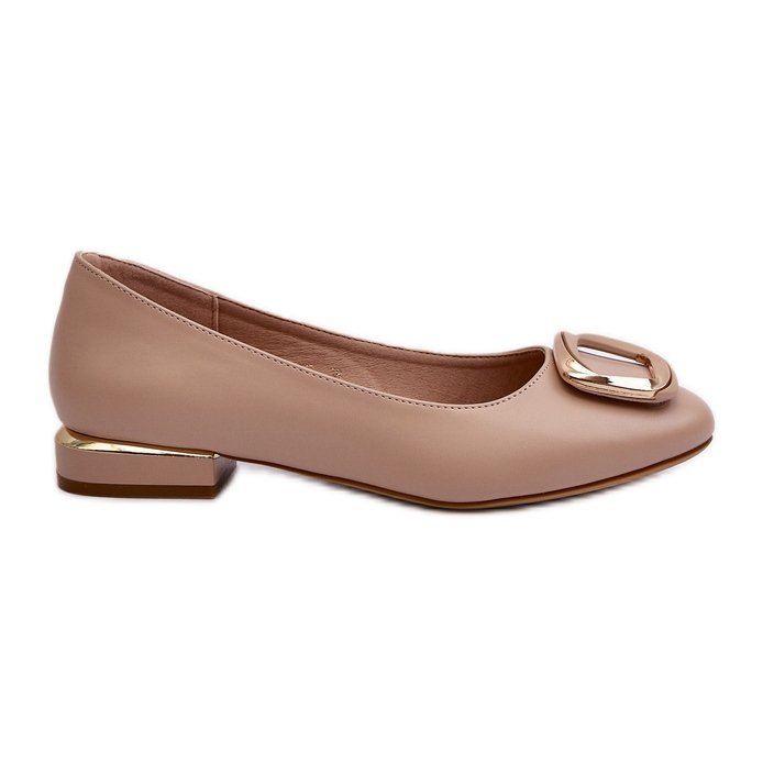 Ballerines à boucle Sergio Leone BL203 Beige