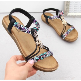 Sandales à enfiler confortables pour femmes, noir Artiker 54C1331