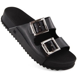 Chaussons confortables pour femmes, parfumés, élastiques, en caoutchouc, noirs, Zaxy HH285157