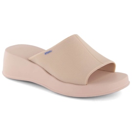 Chaussons compensés confortables parfumés nude pour femme Zaxy LL285083 beige